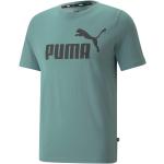 Reduzierte Blaue Puma Essentials T-Shirts aus Baumwolle für Herren Größe M 