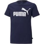 Reduzierte Dunkelblaue Puma Essentials Nachhaltige T-Shirts aus Baumwolle für Herren 