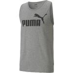 Graue Puma Essentials Rundhals-Ausschnitt Herrenmuskelshirts & Herrenachselshirts Größe S 