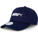 Blaue Bestickte Puma Essentials Basecaps für Kinder & Baseball-Caps für Kinder aus Baumwolle für Jungen 