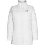 Reduzierte Weiße Puma Essentials Winterjacken mit Reflektoren für Damen Größe S für den für den Winter 