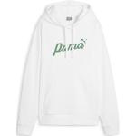 Reduzierte Weiße Sportliche Langärmelige Puma Essentials Damenhoodies & Damenkapuzenpullover mit Kapuze Größe XL 
