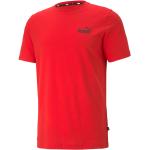 Reduzierte Rote Puma Essentials T-Shirts aus Baumwolle für Herren Größe XL 