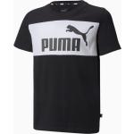 Schwarze Puma Essentials Kinder T-Shirts für Jungen Größe 128 