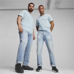 Reduzierte Blaue Puma Essentials T-Shirts für Herren Größe XL 