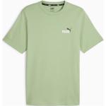 Reduzierte Grüne Puma Essentials T-Shirts aus Jersey für Herren Größe S 