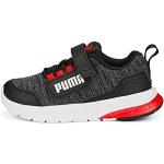 Schwarze Puma Evolve Kindersportschuhe mit Schnürsenkel atmungsaktiv 