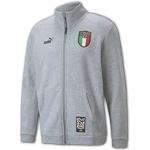 PUMA FIGC Italien ftblCulture Track Jacket hellgrau Italia Sportjacke Azzurri, Größe:3XL