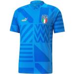 Puma FIGC Italien Prematch Trikot Home WM 2022 Herren blau / gelb XL