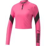 Pinke Puma Fit Crop-Tops & Bauchfreie Tops mit Reißverschluss für Damen Größe S 