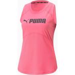 Pinke Puma Fit Tank-Tops für Damen Größe XL für den für den Sommer 