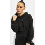 Schwarze Puma Damenhoodies & Damenkapuzenpullover mit Kapuze Größe XL für den für den Herbst 