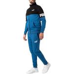 Blaue Unifarbene Puma Herrenhausanzüge & Herrenfreizeitanzüge mit Reißverschluss aus Baumwollmischung Größe XL 
