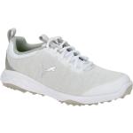 Weiße Puma Fusion Pro Runde Low Sneaker mit Schnürsenkel in Normalweite aus Mesh mit herausnehmbarem Fußbett für Herren Größe 40,5 