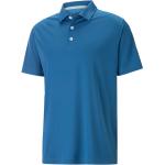 Blaue Unifarbene Puma Golf Katzen-Shirts mit Katzenmotiv aus Polyester für Herren Größe 3 XL 