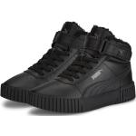 Schwarze Puma Carina High Top Sneaker & Sneaker Boots mit Klettverschluss aus Leder wasserfest für Kinder Größe 36 für den für den Winter 