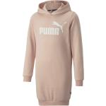 Reduzierte Pinke Puma Essentials Freizeitkleider für Kinder aus Baumwolle für Mädchen Größe 176 