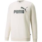 Reduzierte Offwhitefarbene Streetwear Puma Glow Herrensweatshirts aus Fleece Größe S 