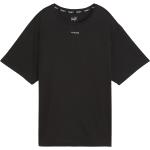 Schwarze Oversize T-Shirts für Damen Größe S 