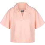 Reduzierte Rosa Puma V-Ausschnitt Damenpoloshirts & Damenpolohemden Größe XS 