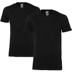 Schwarze Kurzärmelige Puma Bodywear T-Shirts aus Baumwolle für Herren Größe L 2-teilig 
