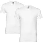 Weiße Kurzärmelige Puma Bodywear T-Shirts aus Baumwolle für Herren Größe S 2-teilig 