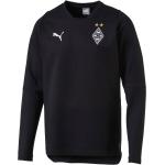 Reduzierte Schwarze Puma Borussia Mönchengladbach Herrensweatshirts aus Baumwolle Größe M für den für den Herbst 