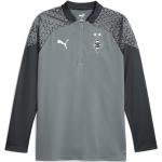 Reduzierte Weiße Puma Borussia Mönchengladbach Herrensweatshirts mit Reißverschluss aus Polyester Größe XL 
