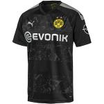 PUMA Herren BVB Away Shirt Replica with Ev Trikot, Black, 3XL