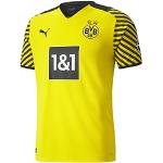 PUMA Herren Bvb Home Replica W Sponsor Large Sizes Shirt, Cyber Yellow-puma Black, 4XL EU