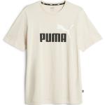 Beige Puma Essentials T-Shirts für Herren Größe M 