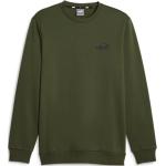 Olivgrüne Puma Essentials Damensweatshirts aus Frottee Größe M 