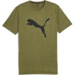 Olivgrüne Katzen-Shirts mit Katzenmotiv aus Jersey für Herren Größe M 