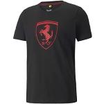 Schwarze Sportliche Puma Ferrari T-Shirts für Herren Größe XL 