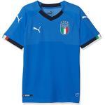 PUMA Herren Figc Italia Kids Home Replica SS Shirt, blau (Team Power Blue-Peacoat), 176