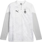 Weiße Borussia Mönchengladbach Herrenfleecepullover & Herrenfleeceshirts aus Fleece 