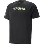 Schwarze Sportliche Puma Fit Katzen-Shirts mit Katzenmotiv für Herren Größe XXL 