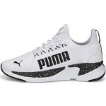 Schwarze Puma Softride Slip-on Sneaker ohne Verschluss für Herren Größe 47 