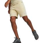 PUMA Herren Sweatshorts Funktionshose Trainingsshorts Kurze Hose evoStripe, Farbe:Beige, Hosengröße:M, Artikel:-88 Granola