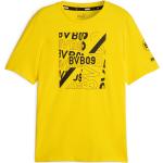 Reduzierte Puma BVB T-Shirts aus Baumwolle für Herren Größe S 