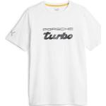 Weiße Unifarbene Kurzärmelige Porsche Rundhals-Ausschnitt T-Shirts aus Baumwolle trocknergeeignet für Herren Größe L 