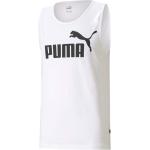 Weiße Puma Essentials Tank-Tops aus Baumwolle für Herren Größe 4 XL für den für den Sommer 