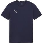 Dunkelblaue Puma teamGOAL T-Shirts aus Baumwolle für Herren Größe S 