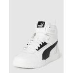 Weiße Unifarbene Puma High Top Sneaker & Sneaker Boots mit Schnürsenkel aus Leder für Kinder Größe 39 