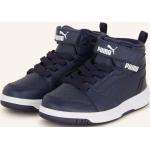 Dunkelblaue Puma Rebound High Top Sneaker & Sneaker Boots mit Klettverschluss aus Textil leicht für Herren für den für den Winter 