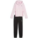 PUMA Hooded Sweat Suit TR cl G, Mädchen Trainingsanzug, Whisp Of Pink, 673586