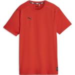 Rote Kurzärmelige Puma dryCell T-Shirts mit Basketball-Motiv für Herren Größe 4 XL 