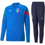 Puma, Italien 1/4 Zip Player Trainingsanzug Blue, Herren, Größe: 2XL