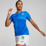 Blaue Puma Rundhals-Ausschnitt Italien Trikots für Damen - Heim 2022/23 
