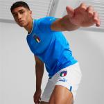 Blaue Puma Rundhals-Ausschnitt Italien Trikots für Herren - Heim 2022/23 
